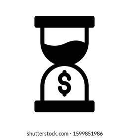 stopwatch vector glyph flat icon 