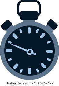 Stopwatch vector. Gym equipment flat illustration.