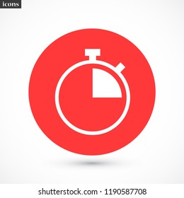 stopwatch vector icon 10 eps