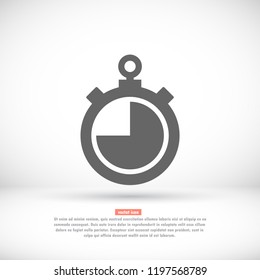 stopwatch vector icon 10 EPS