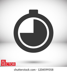 stopwatch vector icon 10 EPS