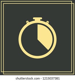 Stopwatch Vector icon 10 EPS