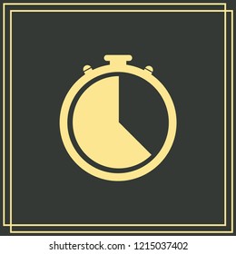 Stopwatch Vector icon 10 EPS