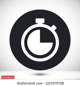 stopwatch vector icon 10 eps