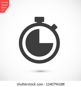 Stopwatch Vector Icon 10 Eps