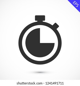 Stopwatch Vector Icon 10 Eps