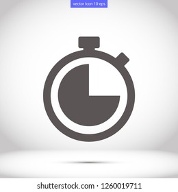 stopwatch vector icon 10 eps