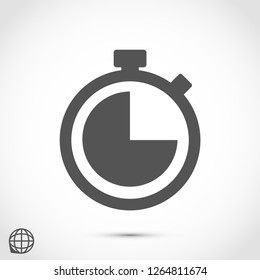 stopwatch vector icon 10 eps