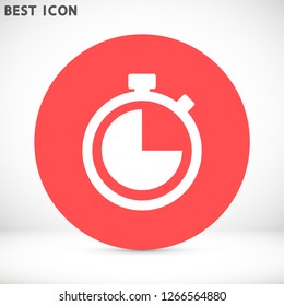 stopwatch vector icon 10 eps