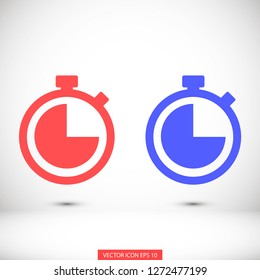 stopwatch vector icon 10 eps