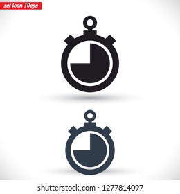 stopwatch vector icon 10 EPS