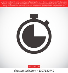 stopwatch vector icon 10 eps