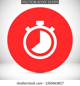 stopwatch vector icon 10 eps