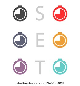 stopwatch vector icon 10 EPS