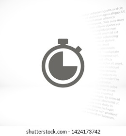 stopwatch vector icon 10 eps , Lorem ipsum Flat design