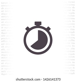 stopwatch vector icon 10 eps , Lorem ipsum Flat design