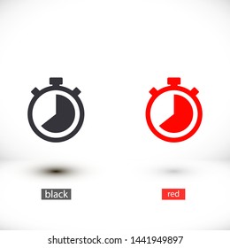 stopwatch vector icon 10 eps , Lorem ipsum Flat design