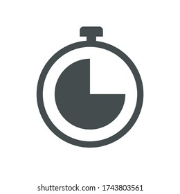 Icono del vector Stopwatch 10 EPS