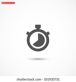 Stopwatch Vector icon 10 EPS