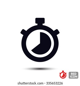 Stopwatch. Vector icon 10 EPS