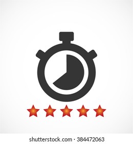 Stopwatch Vector icon 10 EPS