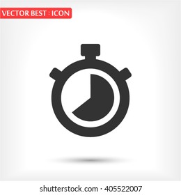 Stopwatch Vector Icon 10 EPS