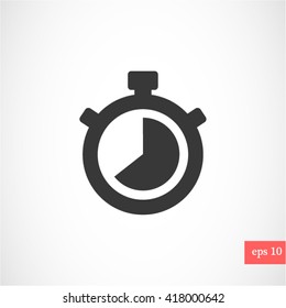 Stopwatch Vector icon 10 EPS