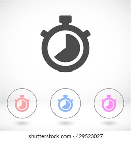 Stopwatch Vector icon 10 EPS