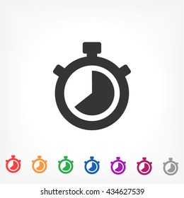 Stopwatch Vector icon 10 EPS