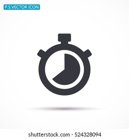 Stopwatch Vector Icon 10 EPS