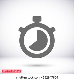 Stopwatch Vector icon 10 EPS