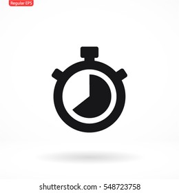 Stopwatch Vector Icon 10 EPS