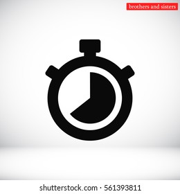 Stopwatch Vector icon 10 EPS