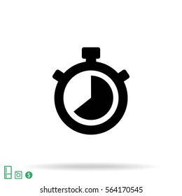 Stopwatch Vector icon 10 EPS