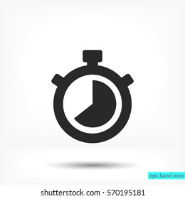 Stopwatch Vector icon 10 EPS