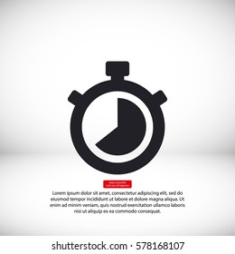 Stopwatch Vector icon 10 EPS