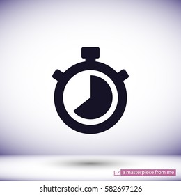 Stopwatch Vector Icon 10 EPS