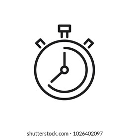 stopwatch vector icon - Shutterstock ID 1026402097