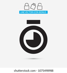 Stopwatch Vector icon