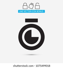 Stopwatch Vector icon