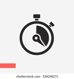 Stopwatch vector icon - Shutterstock ID 534258271