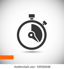 Stopwatch vector icon - Shutterstock ID 539203438