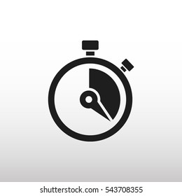 Stopwatch vector icon - Shutterstock ID 543708355