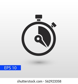 Stopwatch vector icon - Shutterstock ID 562923358