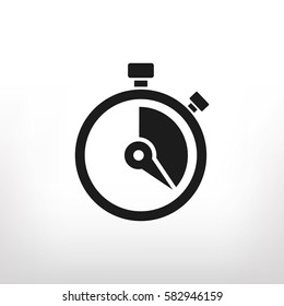 Stopwatch vector icon - Shutterstock ID 582946159