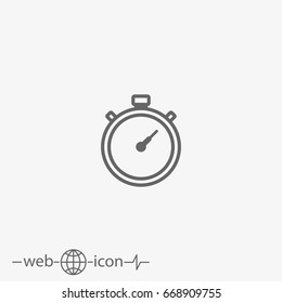 stopwatch vector icon