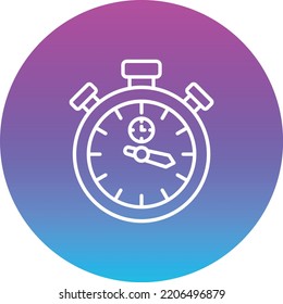 Stopwatch vector icon. Can be used for printing, mobile and web applications.