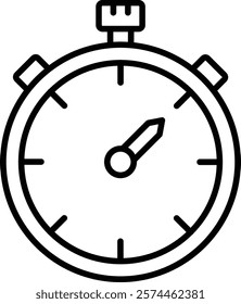 Stopwatch vector icon. Can be used for printing, mobile and web applications.