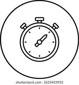 Stopwatch vector icon. Can be used for printing, mobile and web applications.