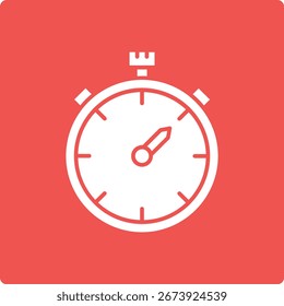 Ícone de vetor de relógio. Pode ser usado para impressão, aplicativos móveis e da Web.